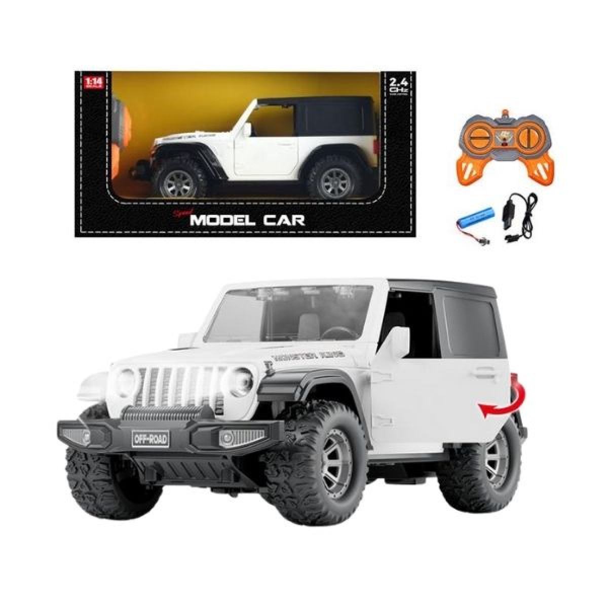 Τηλεκατευθυνόμενο Off-Road 1:14 Λευκό 2.4GHz