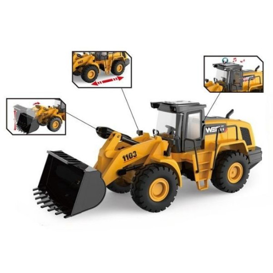 Δομικό Όχημα Εκσκαφέας Friction 1:10 Με Ήχο & Φως