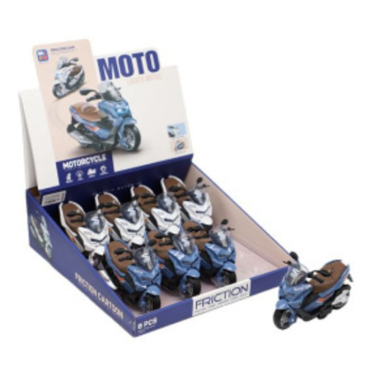 Μηχανή Scooter Friction 15cm Με Ήχο & Φως 2 Χρώματα Display 8