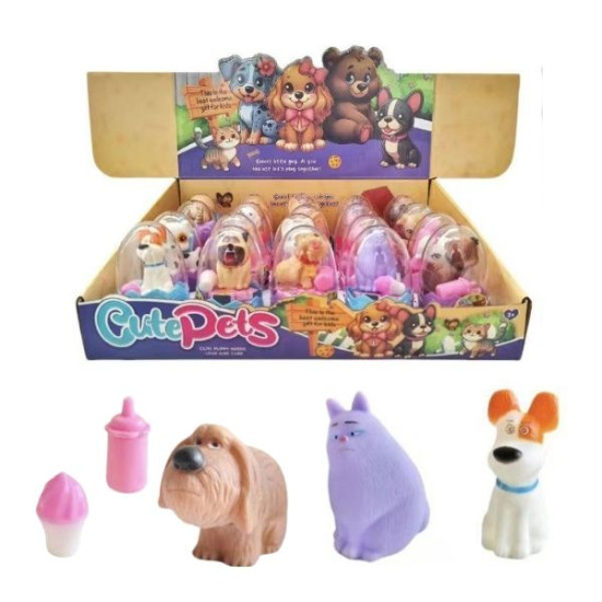 Σκυλάκι Μινιατούρα Σε Αυγό Με Αξεσουάρ Διάφορα Σχέδια Display 20