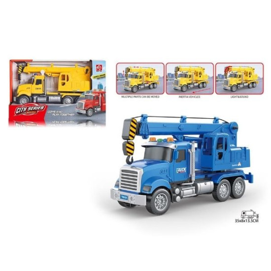 Γερανοφόρο Όχημα 1:18 Με Ήχο & Φως 2 Χρώματα