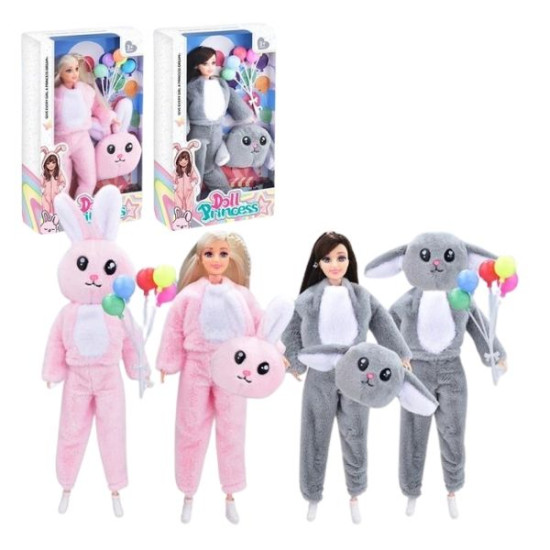 Κούκλα Μανεκέν 29cm Με Στολή Λαγουδάκι 2 Χρώματα