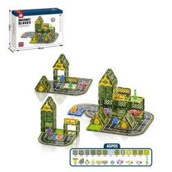 Τουβλάκια Μαγνητικά Στρατιωτική Βάση 45τμχ