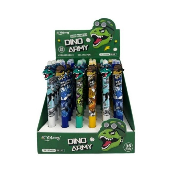 Στυλό Γράψε-Σβήσε 0,5mm Δεινόσαυρος Διάφορα Σχέδια Display 36