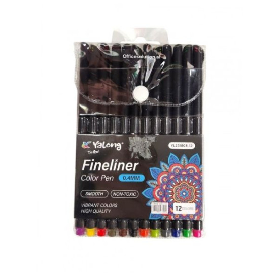 Μαρκαδοράκια Σχεδίου 0,4mm 12τμχ