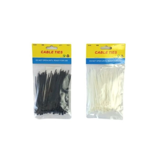 Δεματικά Πλαστικά 20x0,3cm 60τμχ 2 Χρώματα