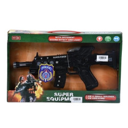 Πυροβόλο Μπαταρίας Αστυνομικό Μαύρο Με Ήχο & Φως