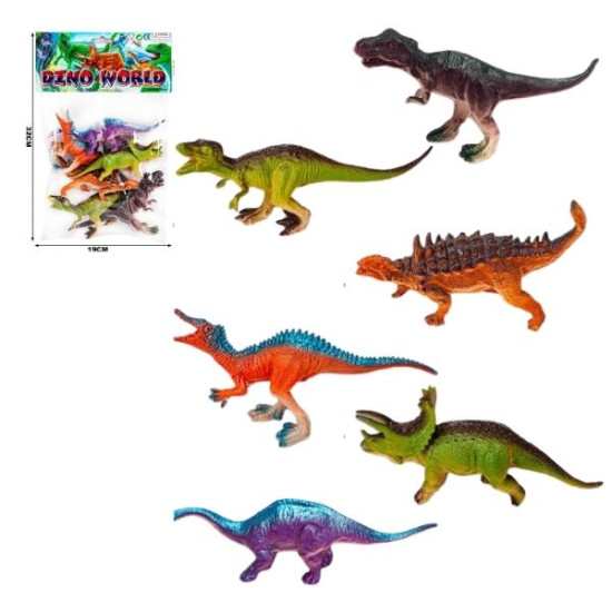Σετ Φιγούρες Δεινόσαυροι 17cm 6τμχ
