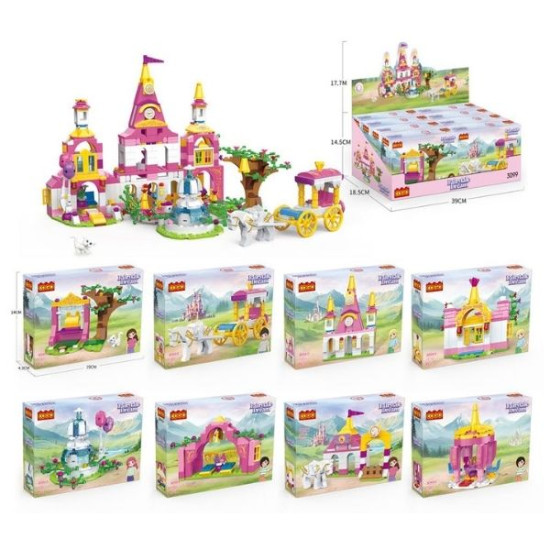Τουβλάκια Πριγκιπικό Κάστρο 104-106τμχ Διάφορα Σχέδια Display 8