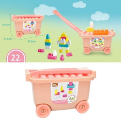 Καρότσι Με Τουβλάκια 22τμχ