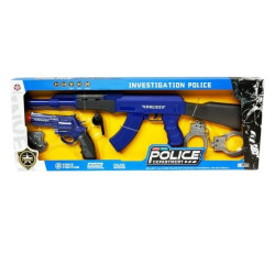 Σετ Αστυνομικού Με 2 Όπλα, Χειροπέδες & Αξεσουάρ 5τμχ