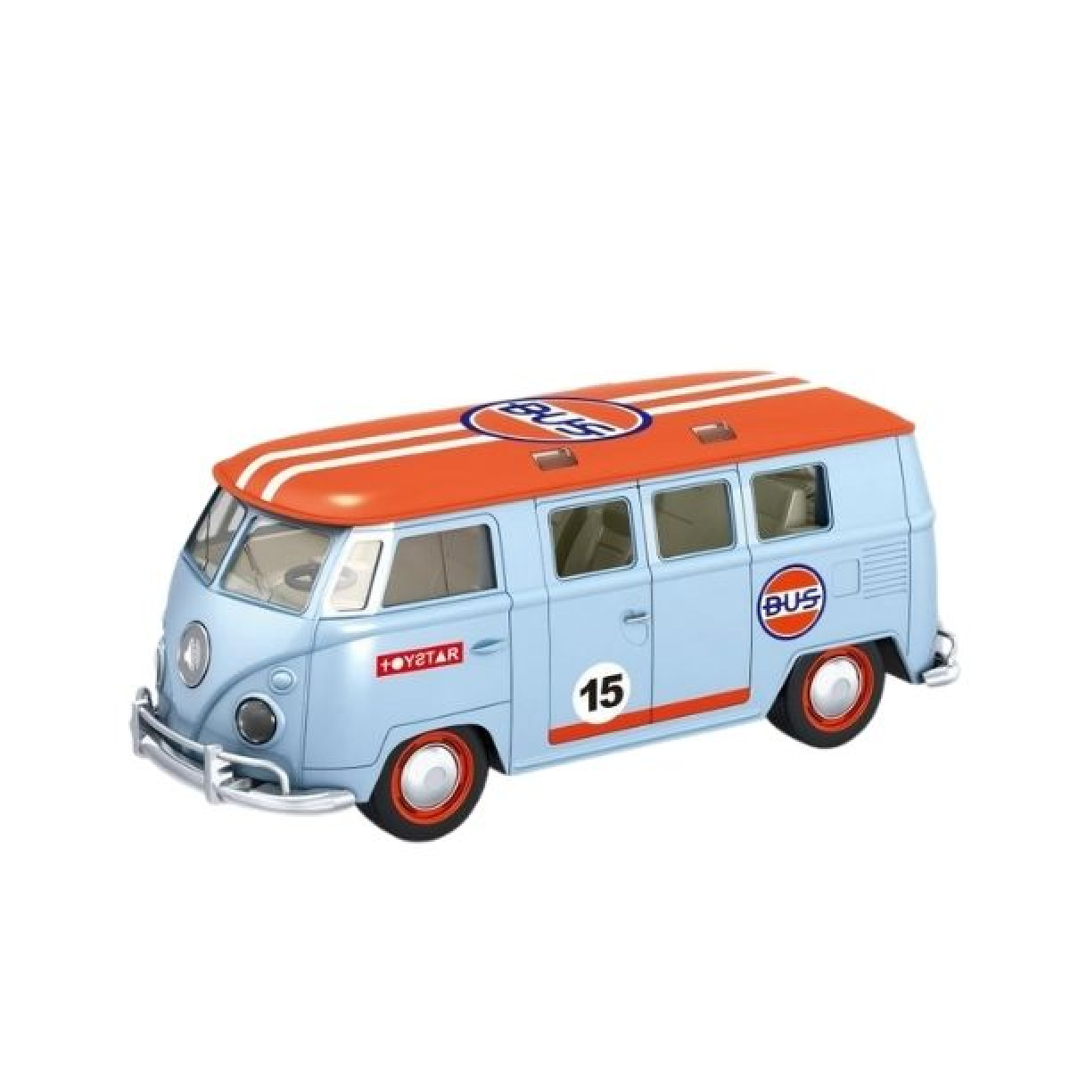 Λεωφορείο Mini-Bus Ρετρό 1:14 Με Ήχο & Φως