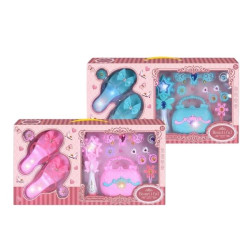 Παιδικό Σετ Γοβάκια Με Τσαντάκι, Ραβδί, Αξεσουάρ & Φως 2 Χρώματα