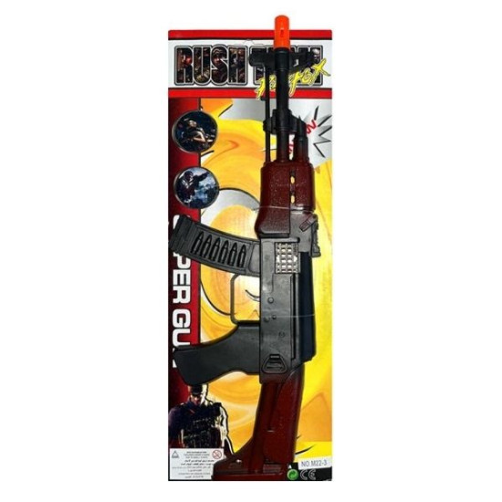 Όπλο Πυροβόλο 45cm Καφέ Με Ήχο