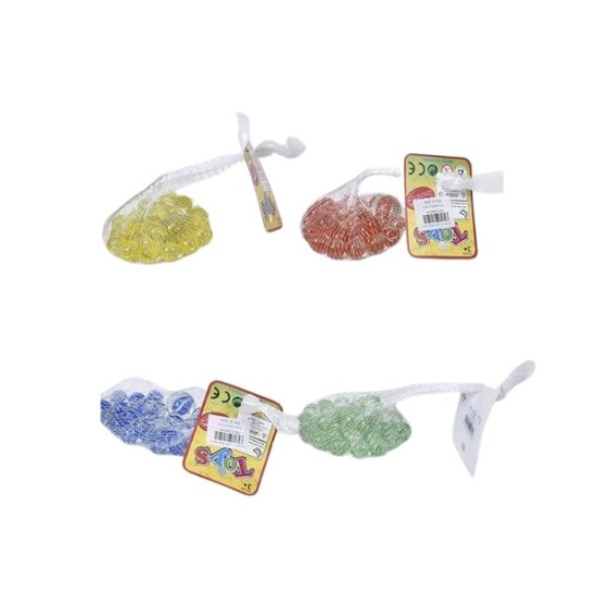 Μπίλιες Γυάλινες Μονόχρωμες 16mm 24τμχ & 25mm 1τμχ Διάφορα Χρώματα