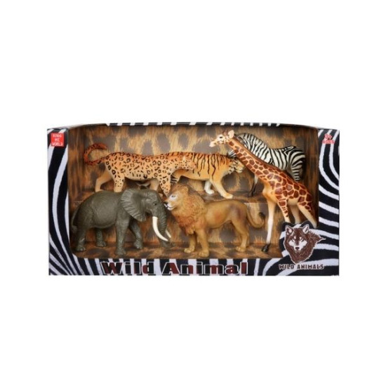 Σετ Παιχνιδιού Με Άγρια Ζώα 6τμχ