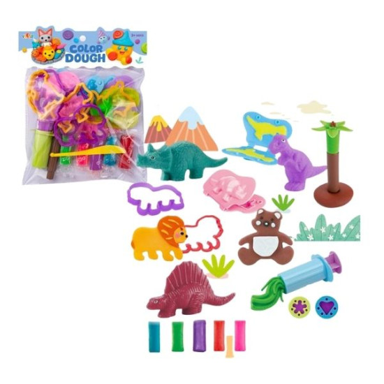 Σετ Πλαστελίνης Ζωάκια Με 5 Χρώματα Και Αξεσουάρ