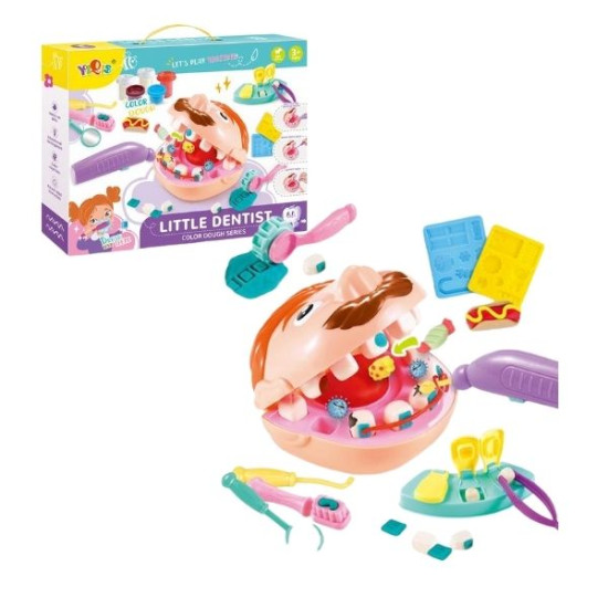 Πλαστελίνες Σετ Οδοντίατρος Διάφορα Χρώματα & Καλούπια