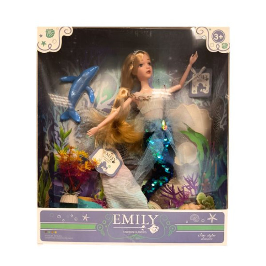 Κούκλα Μανεκέν 29cm Γοργόνα Πράσινη