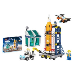 Τουβλάκια Πύραυλος & Κέντρο Εκτόξευσης, Με 2 Φιγούρες 482τμχ