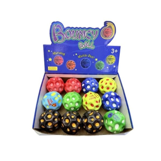 Μπαλάκι Αναπήδησης Δίχρωμο Με Εσοχές 7cm Display 12