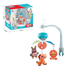 Μουσικό Βρεφικό Περιστρεφόμενο Κούνιας Ζούγκλα 35x32x23cm