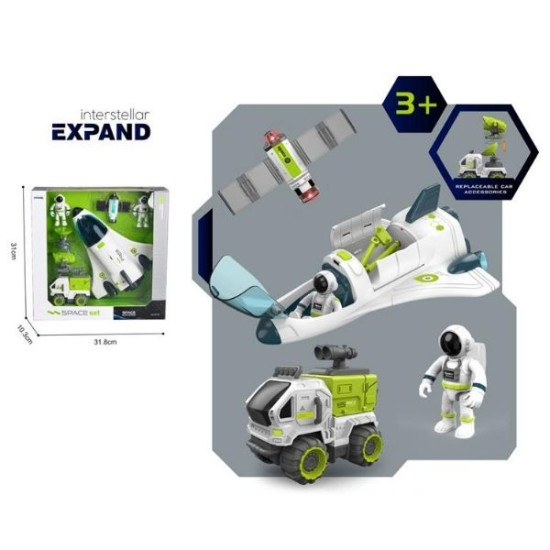 Πύραυλος & Διαστημικό Όχημα Με Φιγούρες, Ήχο & Φως Σ12