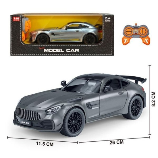 Τηλεκατευθυνόμενο Sport Αυτοκίνητο 1:16 Ασημί Με Φως .4GHz