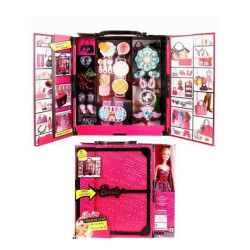 Κούκλα Μανεκέν 29cm Με Ντουλάπα & Αξεσουάρ