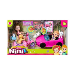 Κούκλες Μανεκέν 15cm Με Αυτοκίνητο, Scooter, Ζωάκια & Αξεσουάρ