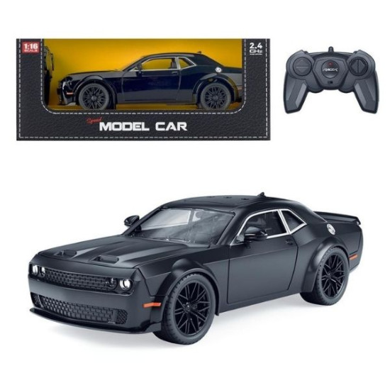 Τηλεκατευθυνόμενο Sport Αυτοκίνητο 1:16 Μαύρο Με Φως .4GHz