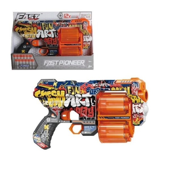 Όπλο Graffiti 30cm Με 12 Αφρώδεις Σφαίρες