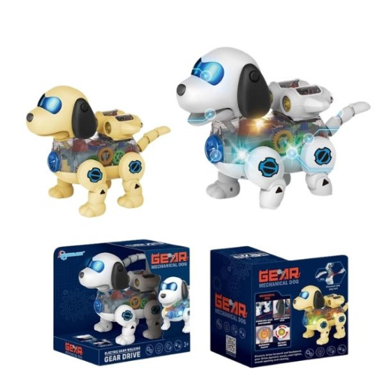 Σκυλάκι Ρομπότ 26cm Με Ήχο & Φως 2 Χρώματα