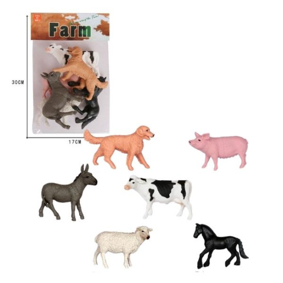 Σετ Παιχνιδιού Με Ζώα Φάρμας 6τμχ