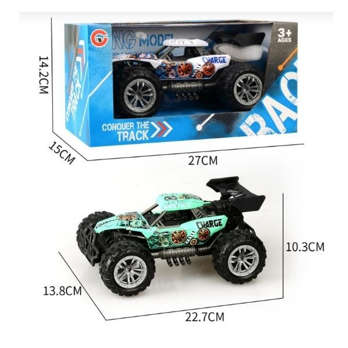 Όχημα Off-Road 22cm Friction 2 Χρώματα