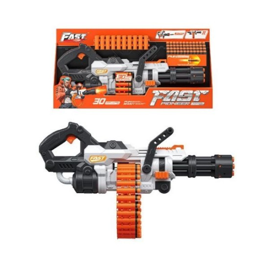 Όπλο Πολυβόλο 61cm Με 30 Αφρώδεις Σφαίρες