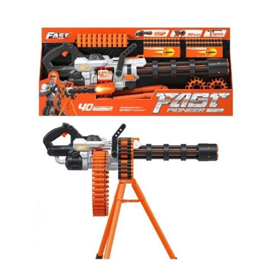 Όπλο Πολυβόλο 82cm Με Τρίποδο & 40 Αφρώδεις Σφαίρες