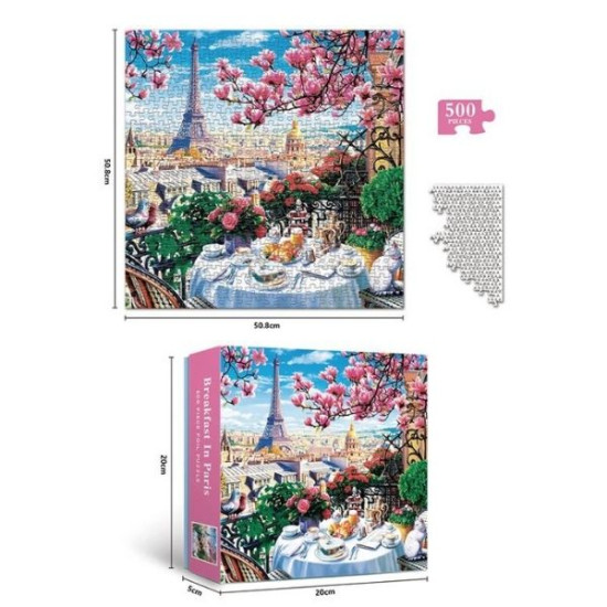 Παζλ Πρωϊνό Στο Παρίσι 500τμχ