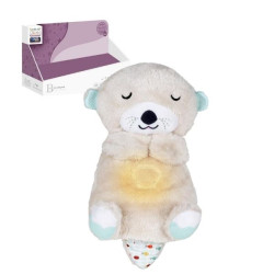 Βρεφικό Λούτρινο Βίδρα 30cm Με Κίνηση Ύπνου, Ήχο & Φως