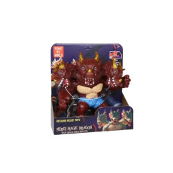 Squishy Δράκος Καφέ Τρικέφαλος