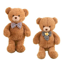 Λούτρινο Αρκουδάκι 80cm Με Φιόγκο 2 Σχέδια Σ8