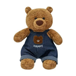 Λούτρινο Αρκουδάκι 40cm Με ΤζΙν Σαλοπέτα