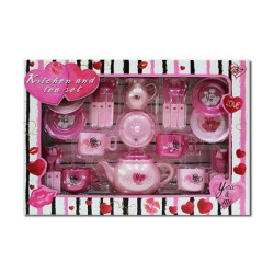 Παιχνίδι Σετ Τσαγιού Ροζ 24τμχ