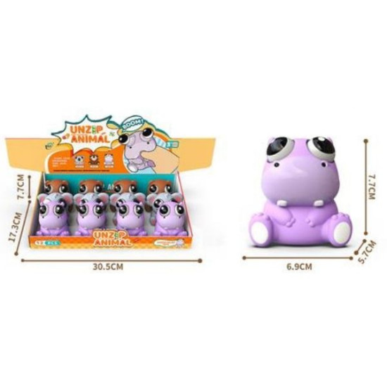 Squishy Ζωάκι Με Πεταχτά Μάτια 8cn 3 Σχέδια 31x17x8cm Display 12