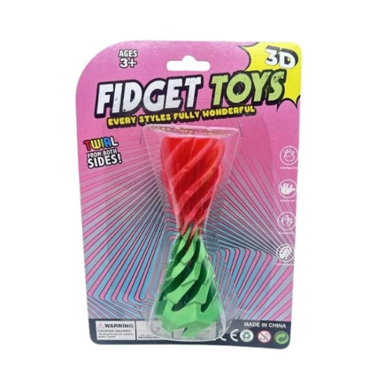 Fidget Πυραμίδα 3D Δίχρωμη Διάφορα Σχέδια 8x5x5cm