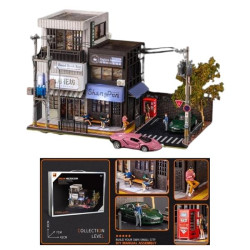 Ξύλινη Μινιατούρα DIY Καφετέρια 1:64 26x20x20cm