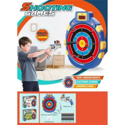 Πιστόλι Shooter Με 30 Αφρώδεις Σφαίρες, Στόχο Σκορ & Φως 40x33x5cm