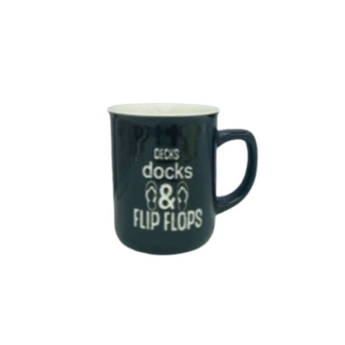 Κούπα Κεραμική Μαύρη Docks 390ml